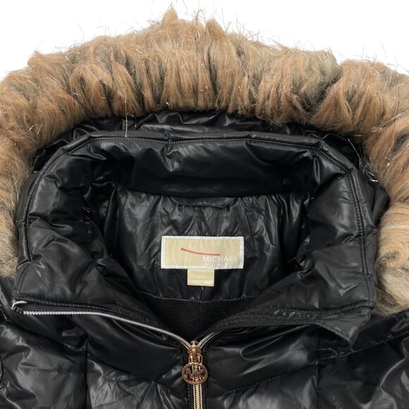 Michael Kors Puffer Removable Hood Winter Coat Jacket Parka Girls Kids 10-12 - Picture 5 of 14